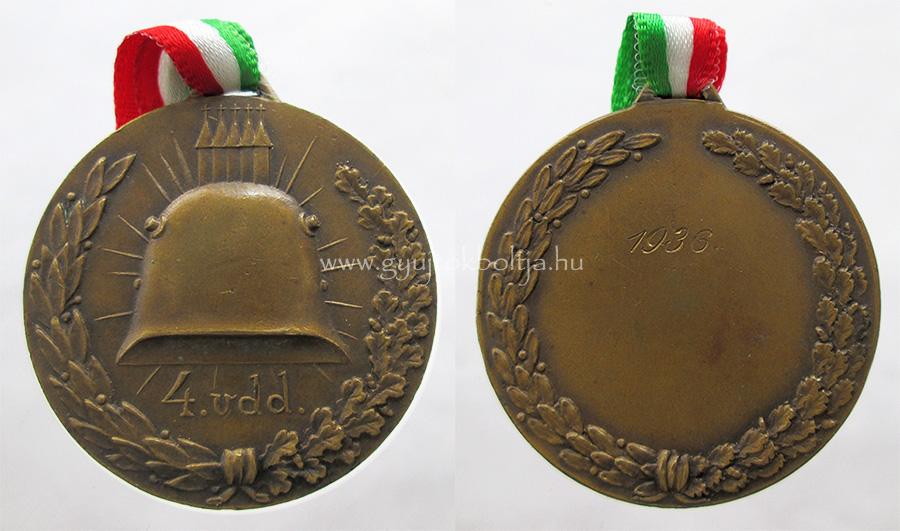 Magyar Kir�lyi P�csi 4. Honv�d Vegyesdand�r 1936 �rem